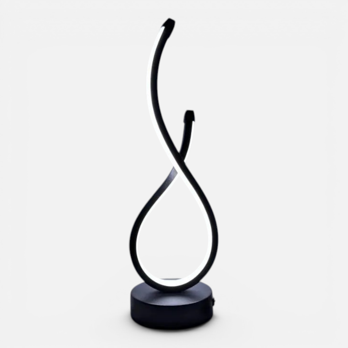 Clairly Table Lamp | Curved Ribbon LED Light