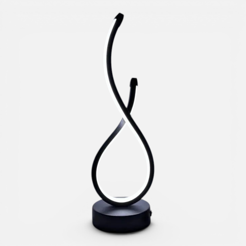 Clairly Table Lamp | Curved Ribbon LED Light
