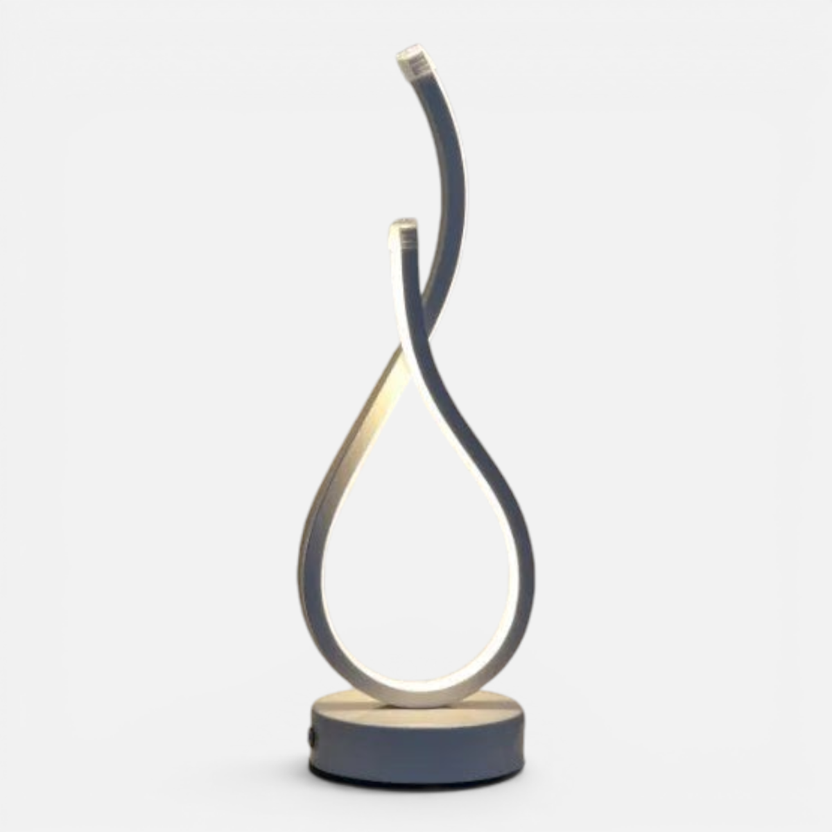 Clairly Table Lamp | Curved Ribbon LED Light