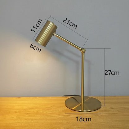 Clairly Table Lamp | Gold Metal Reading Light