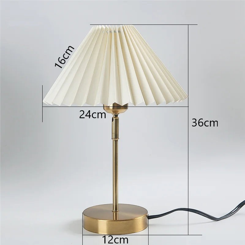 Clairly Table Lamp | Nordic Pleated Lamp Design