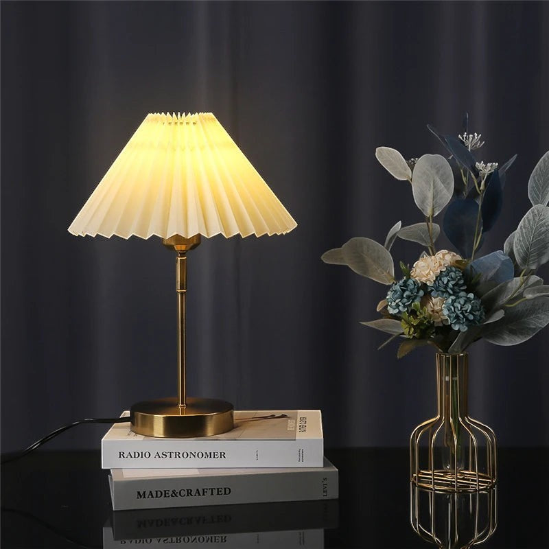 Clairly Table Lamp | Nordic Pleated Lamp Design