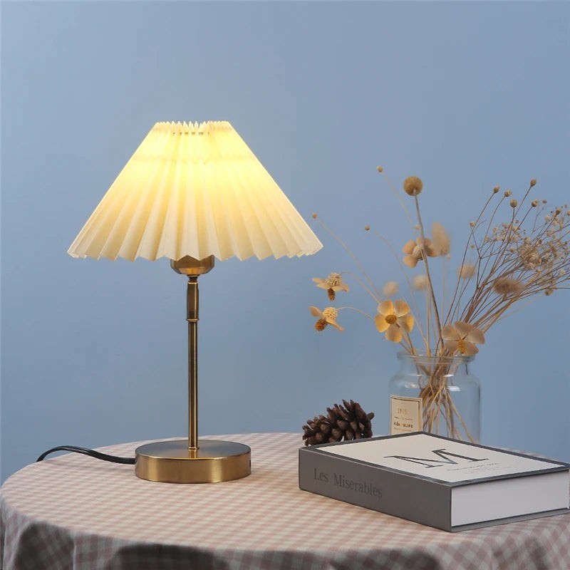 Clairly Table Lamp | Nordic Pleated Lamp Design