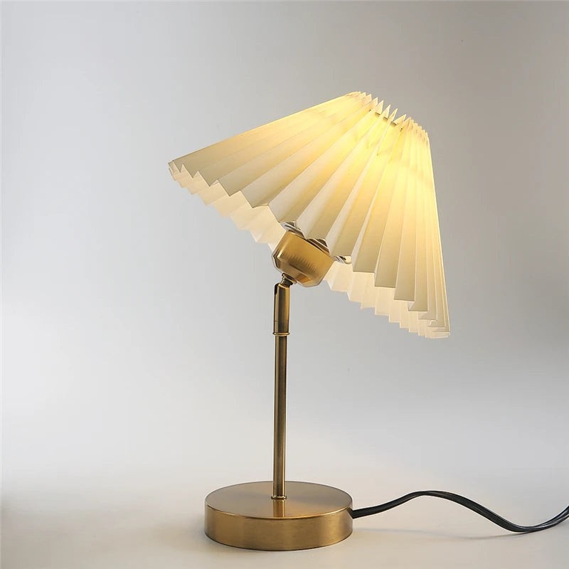 Clairly Table Lamp | Nordic Pleated Lamp Design