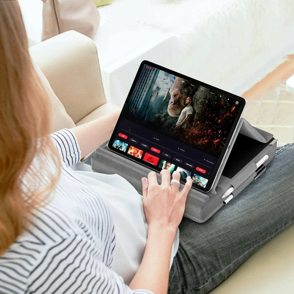 Clairly Tablet Holder | Foldable Pillow Lap Stand