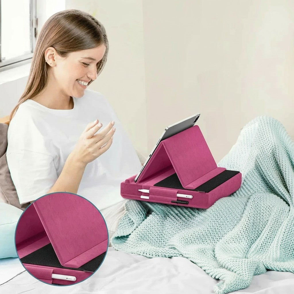Clairly Tablet Holder | Foldable Pillow Lap Stand