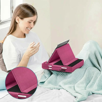 Clairly Tablet Holder | Foldable Pillow Lap Stand