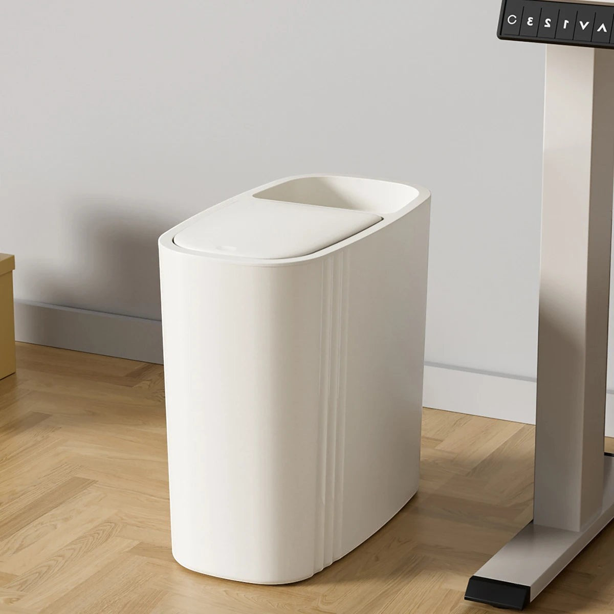 Clairly Trash Can | Modern Push-Top Design