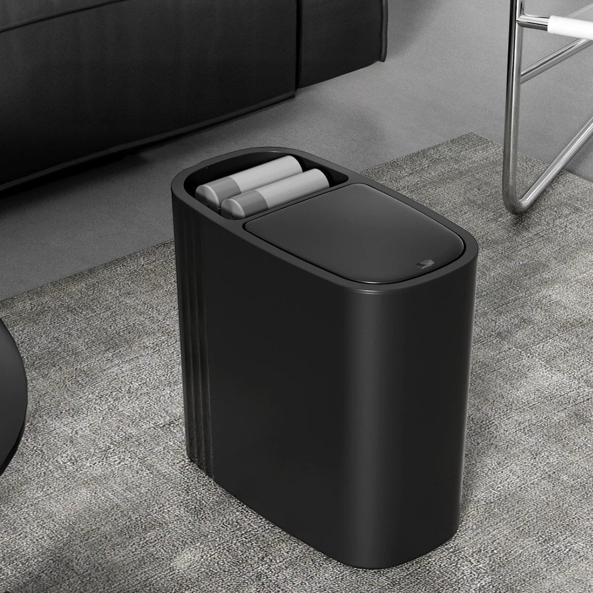 Clairly Trash Can | Modern Push-Top Design