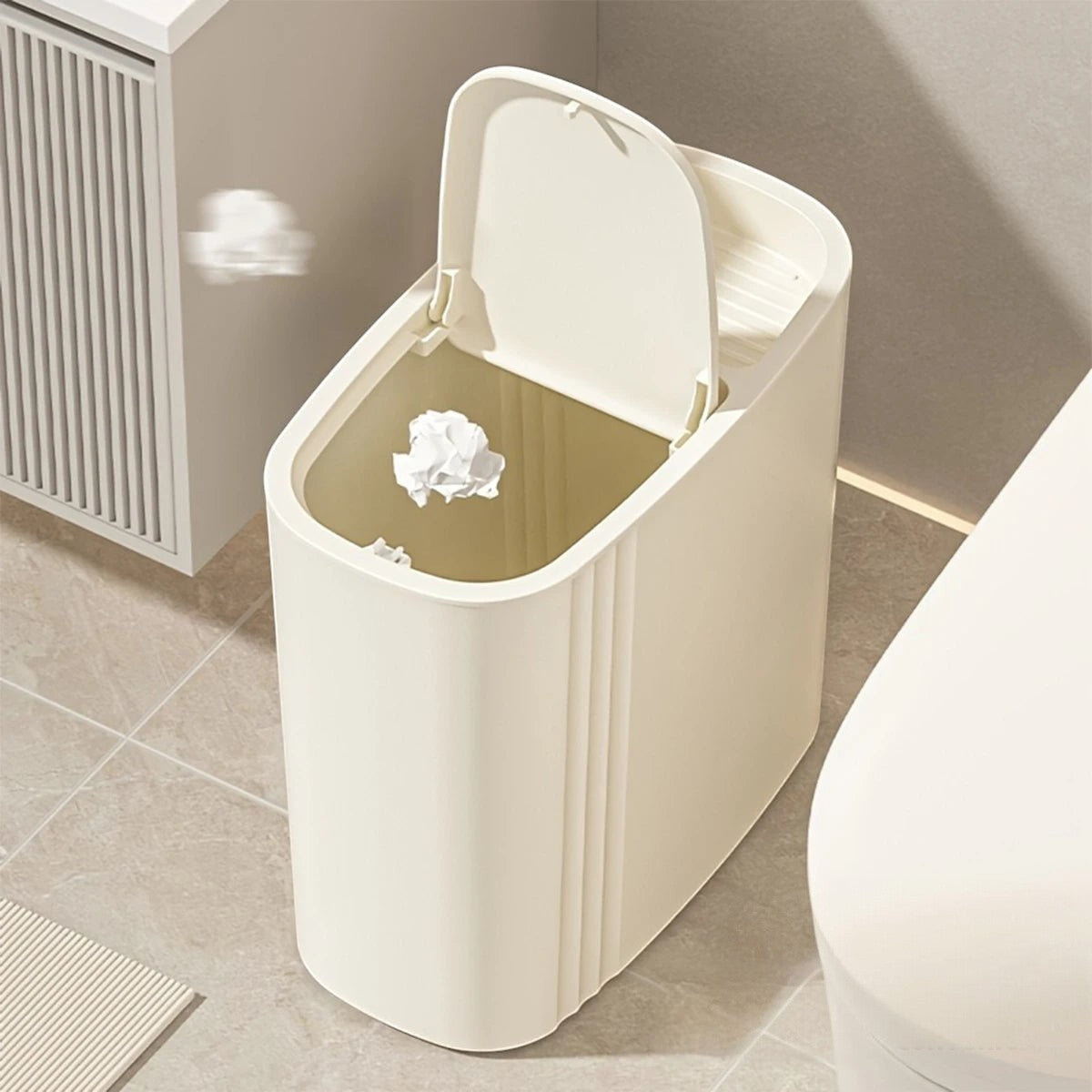 Clairly Trash Can | Modern Push-Top Design