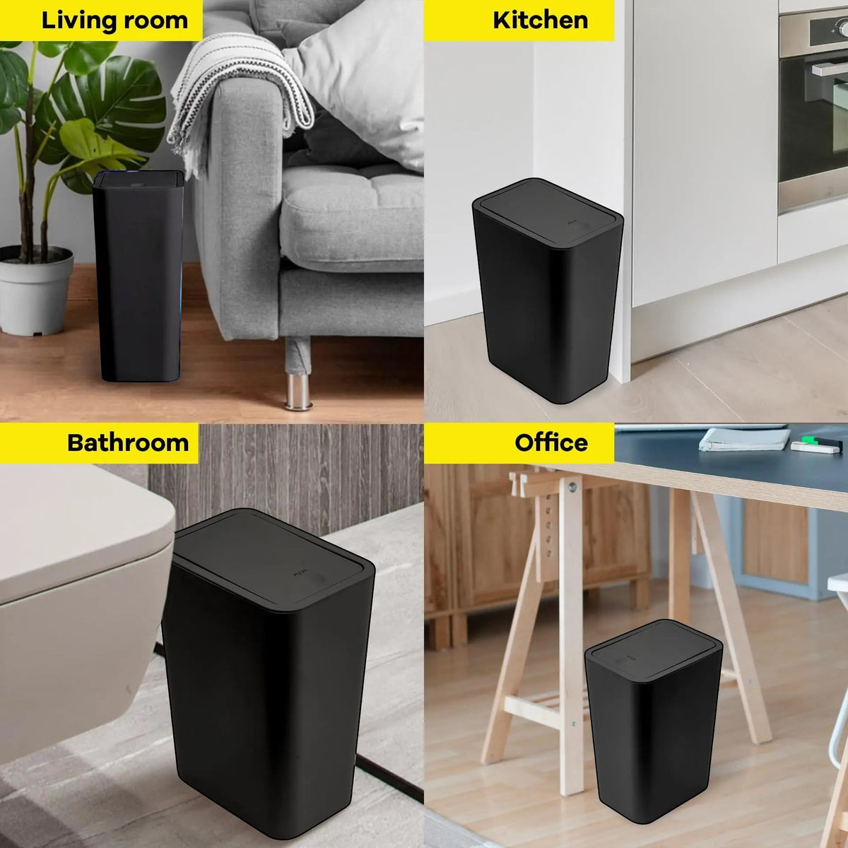 Clairly Trash Can | Slim Modern Design