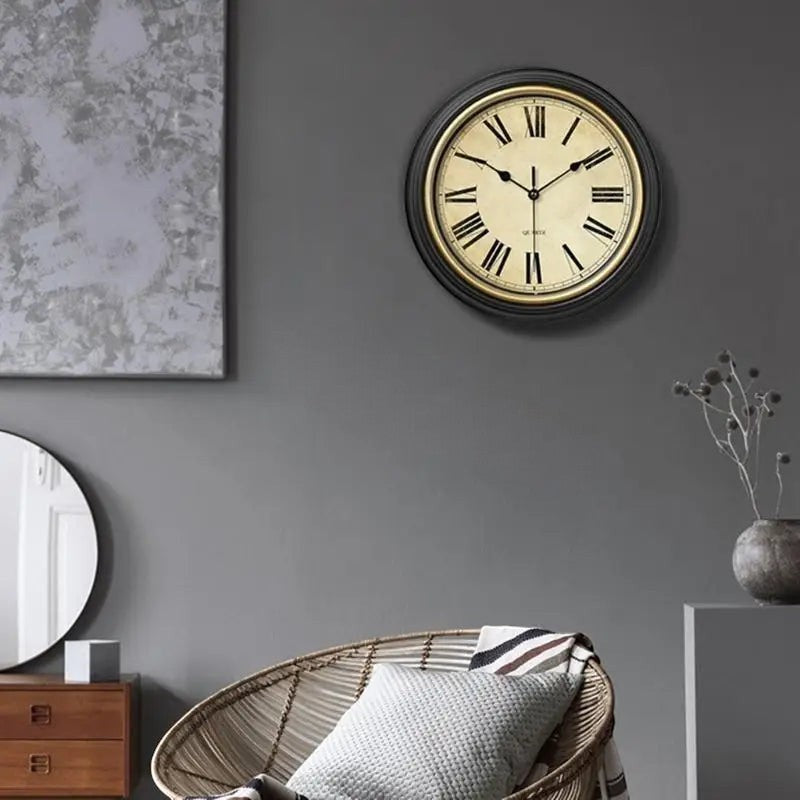 Clairly Wall Clock | Classic Vintage Round Design