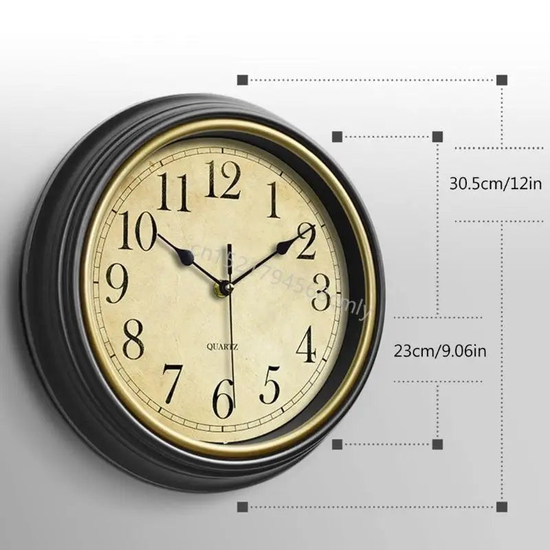 Clairly Wall Clock | Classic Vintage Round Design