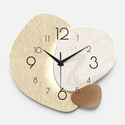 Clairly Wall Clock | Organic Shape Two-Tone Design