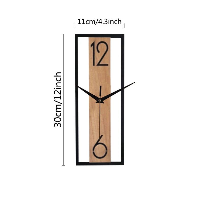 Clairly Wall Clock | Slim Wood Panel Design