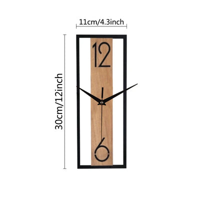 Clairly Wall Clock | Slim Wood Panel Design