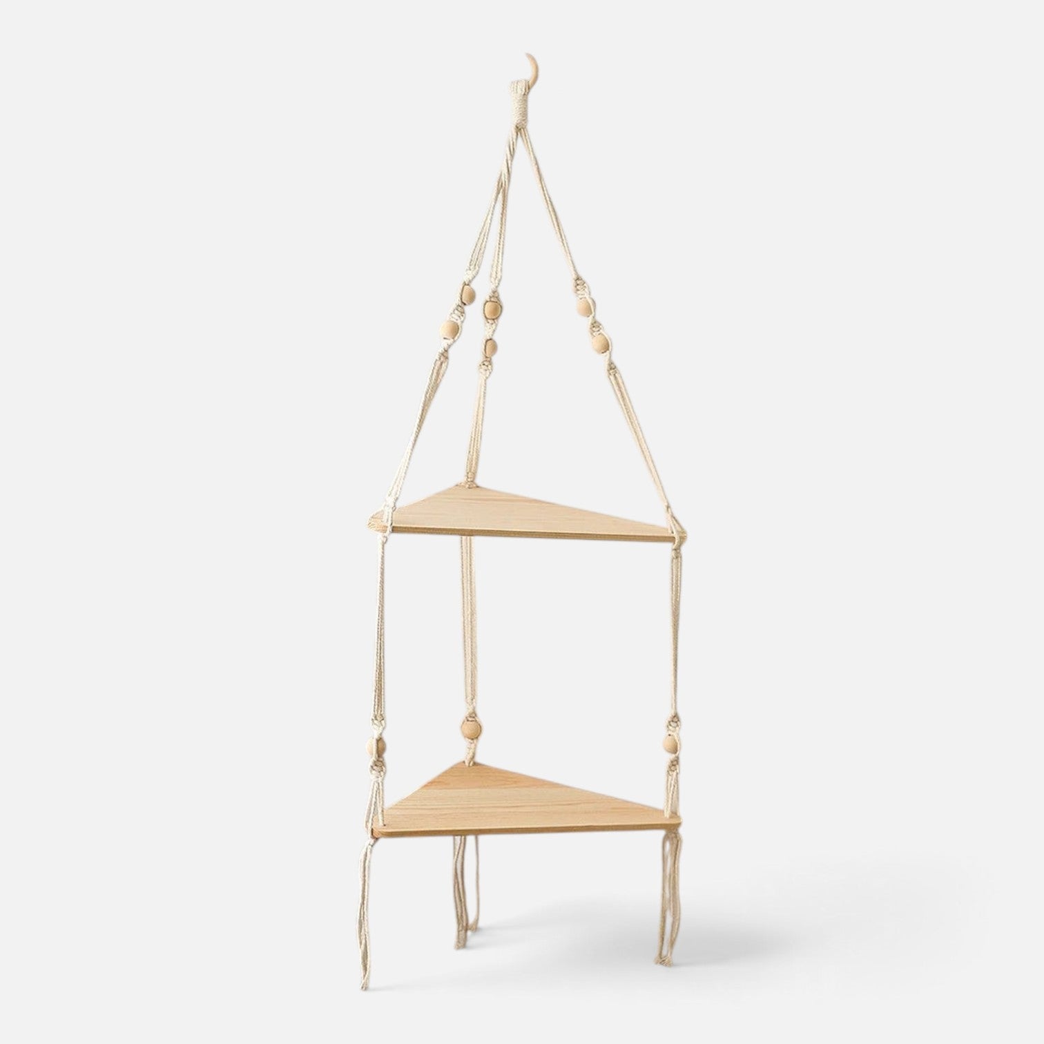 Clairly Wall Shelf | Hanging Boho Wood Decor