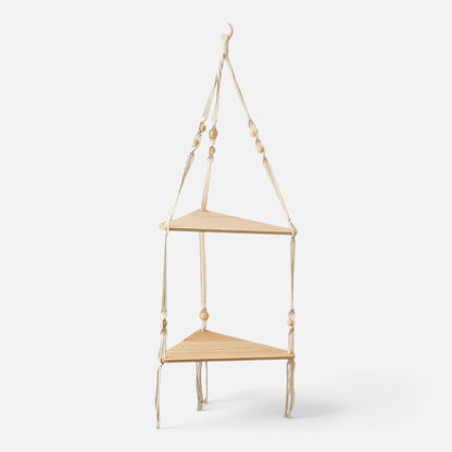 Clairly Wall Shelf | Hanging Boho Wood Decor