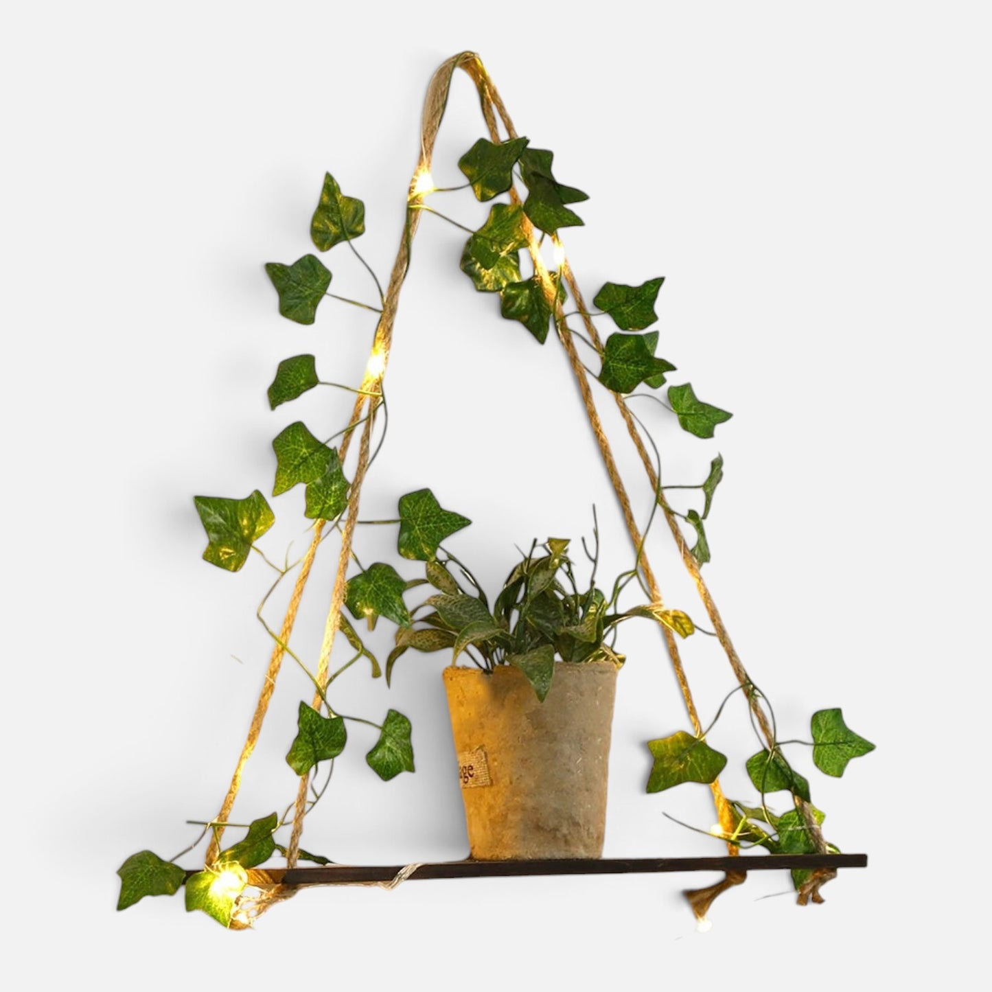 Clairly Wall Shelf | Hanging Boho Wood Decor