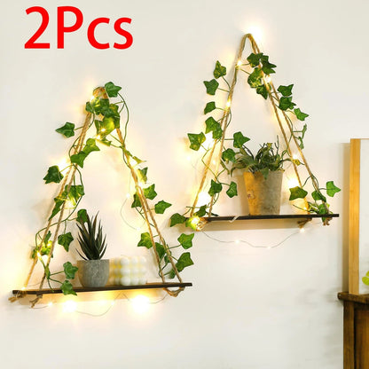 Clairly Wall Shelf | Hanging Boho Wood Decor