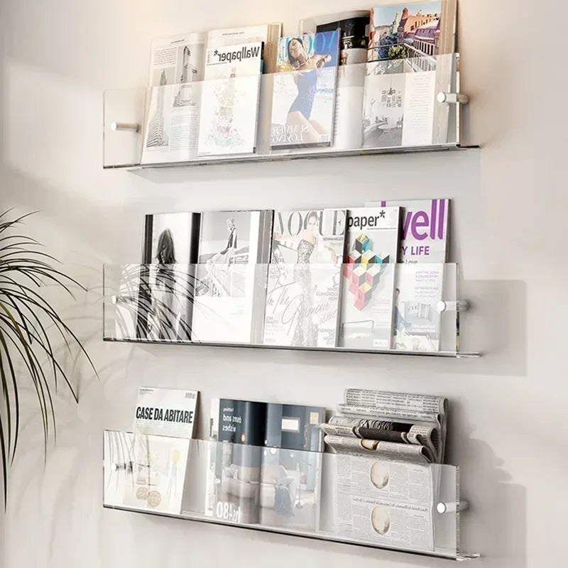 Clairly Wall Shelf | Invisible Floating Book Ledge