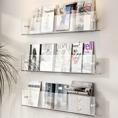 Clairly Wall Shelf | Invisible Floating Book Ledge