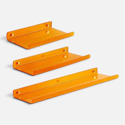 Clairly Wall Shelf | Metal Floating Ledge Design