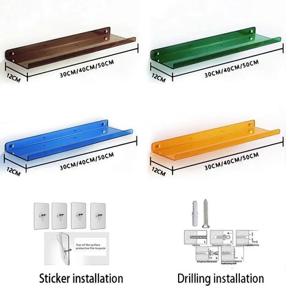 Clairly Wall Shelf | Metal Floating Ledge Design