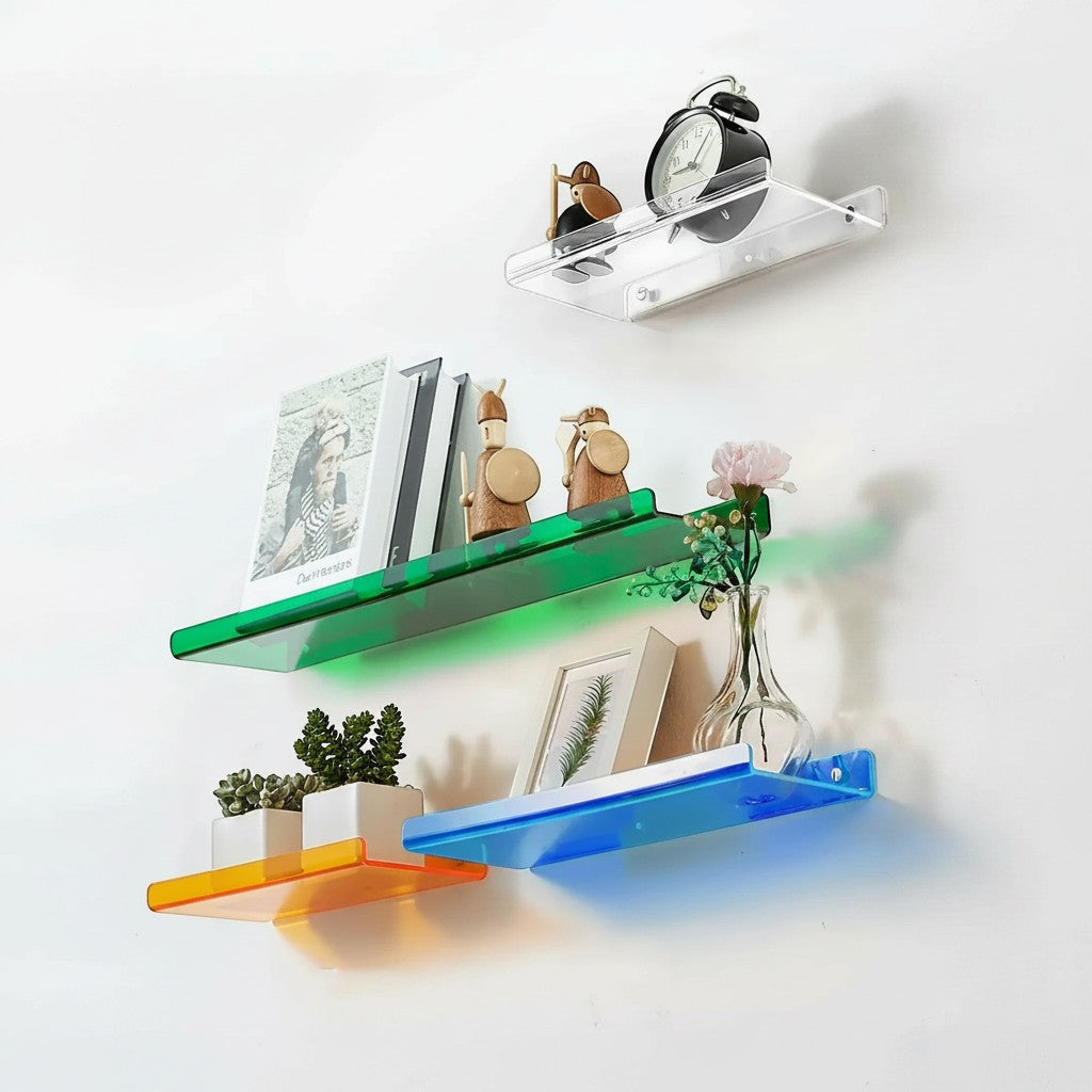 Clairly Wall Shelf | Metal Floating Ledge Design