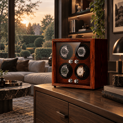 Clairly Watch Winder | Mahogany - 4 Slot
